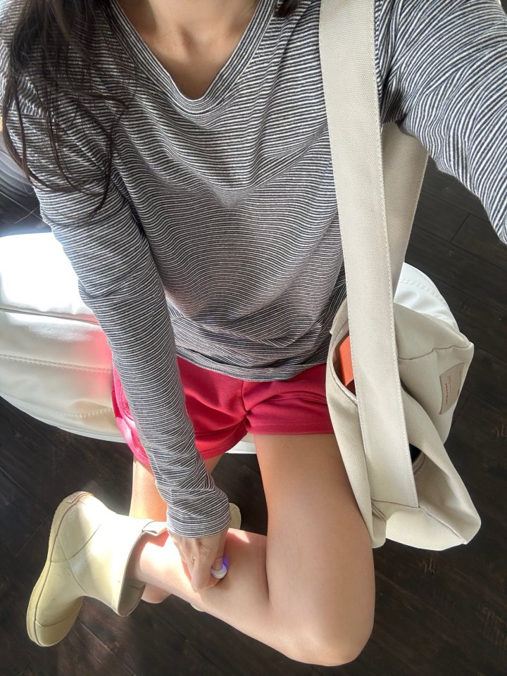 Via - Korean Women Fashion - #shopsmall - Hip Stripe Tee - 2