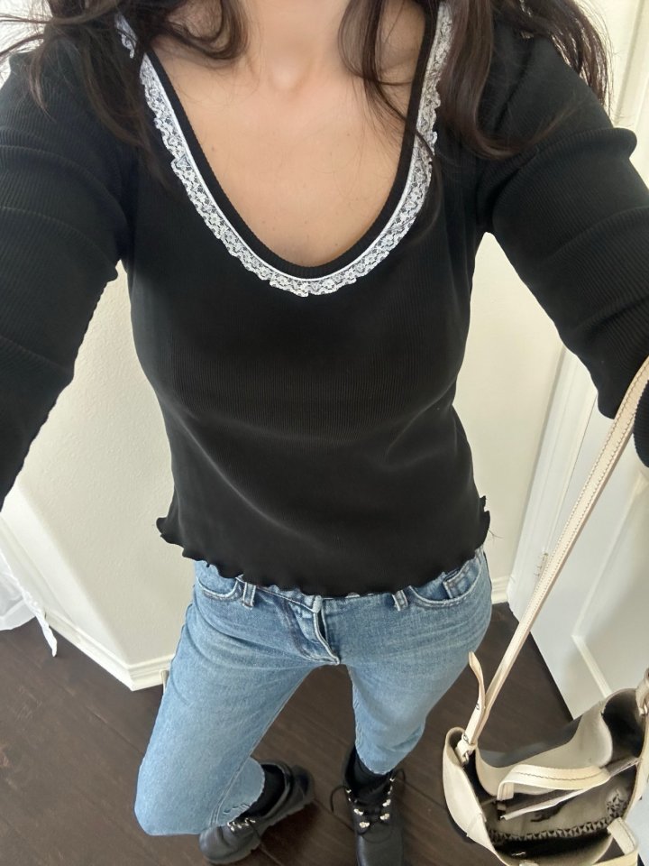 Via - Korean Women Fashion - #vintageinspired - Motive Tee - 5