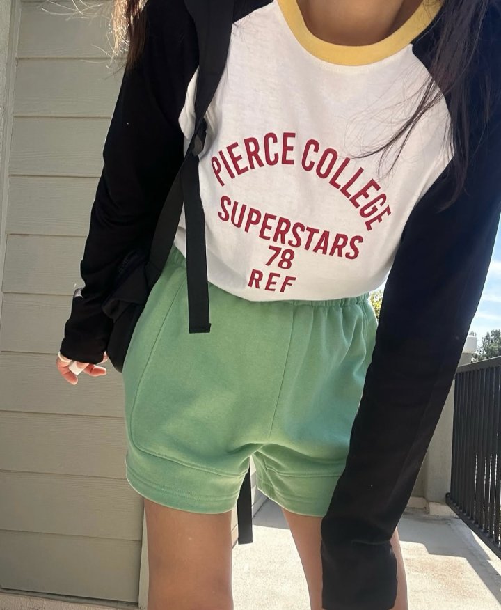 Via - Korean Women Fashion - #vintagekidsstyle - College Colored Tee