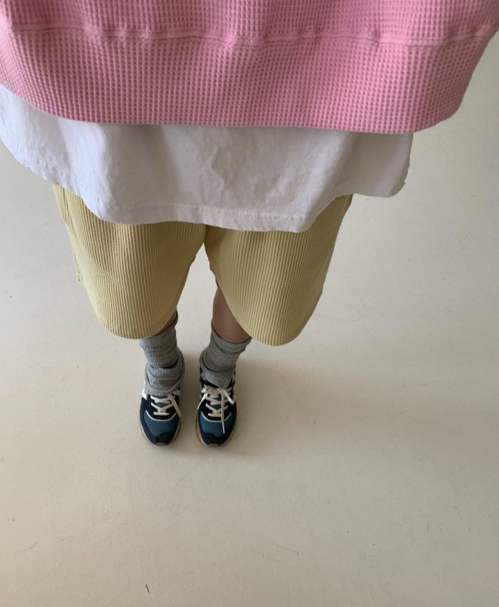Via - Korean Women Fashion - #vintagekidsstyle - Waffe Short Set - 10