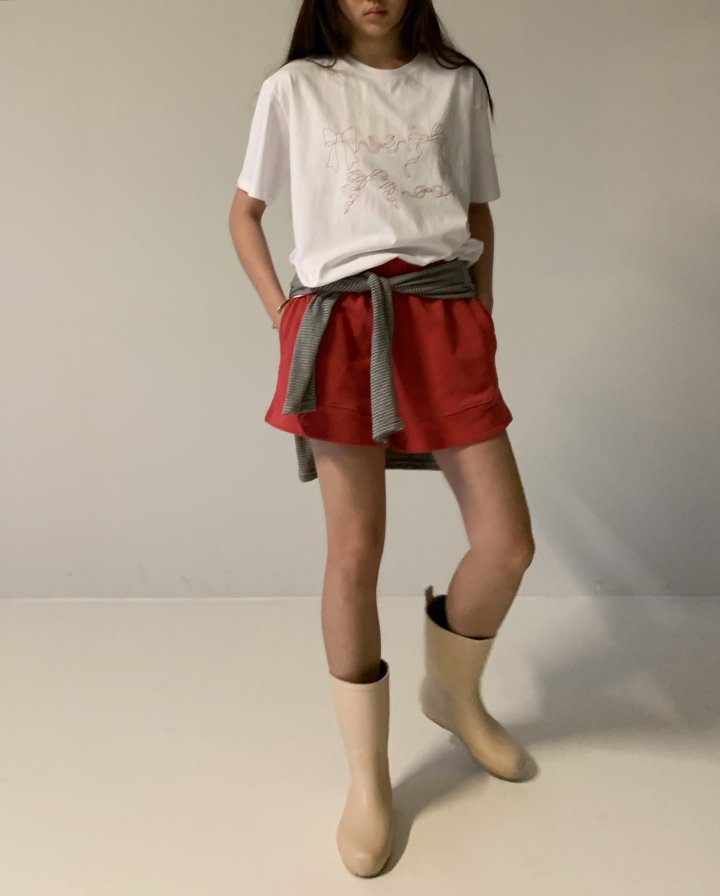 Via - Korean Women Fashion - #vintagekidsstyle - New Ribbon Tee