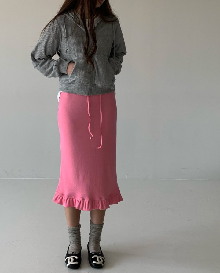 Via - Korean Women Fashion - #womensfashion - Frill Midi Skirt - 2