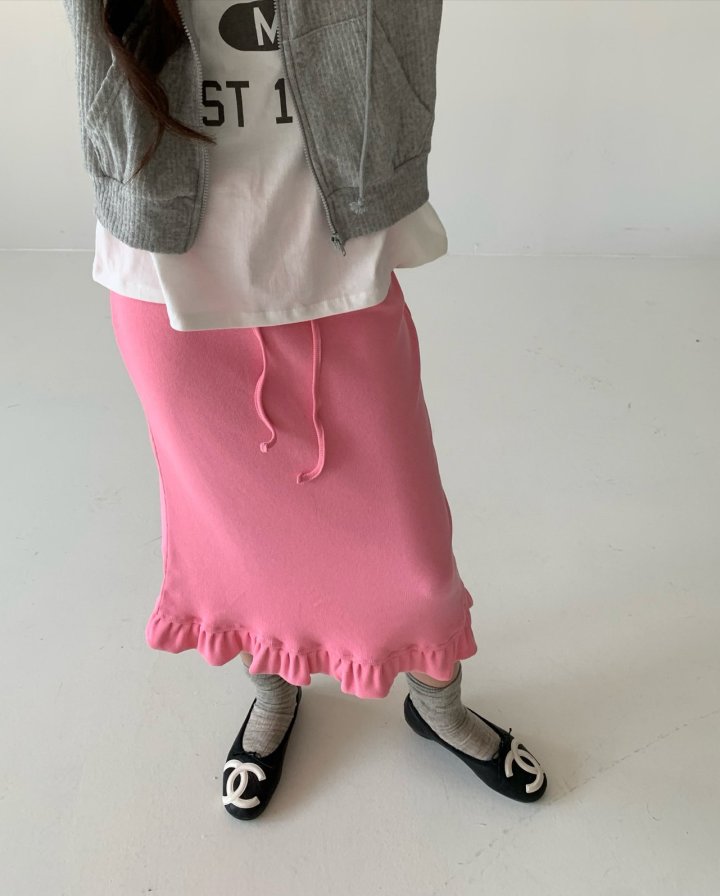 Via - Korean Women Fashion - #womensfashion - Frill Midi Skirt - 6