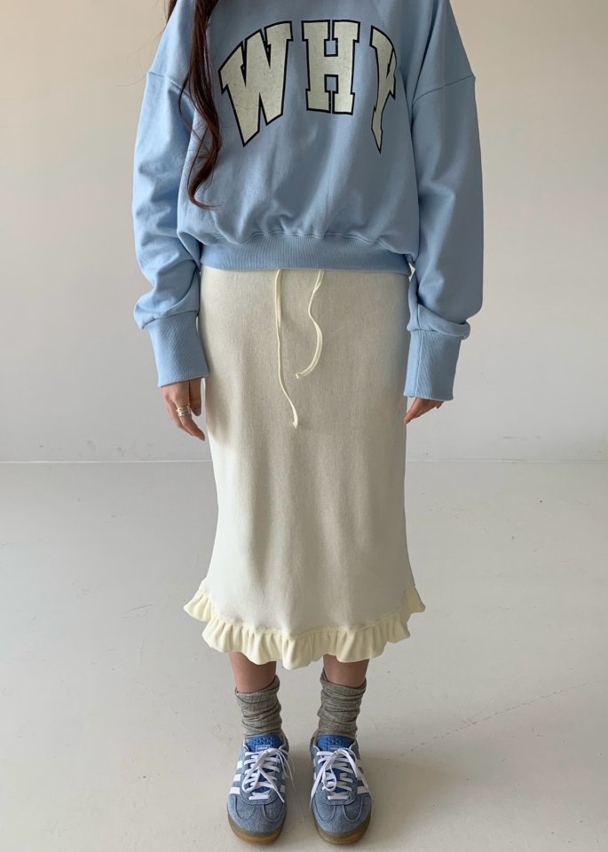 Via - Korean Women Fashion - #womensfashion - Frill Midi Skirt - 9