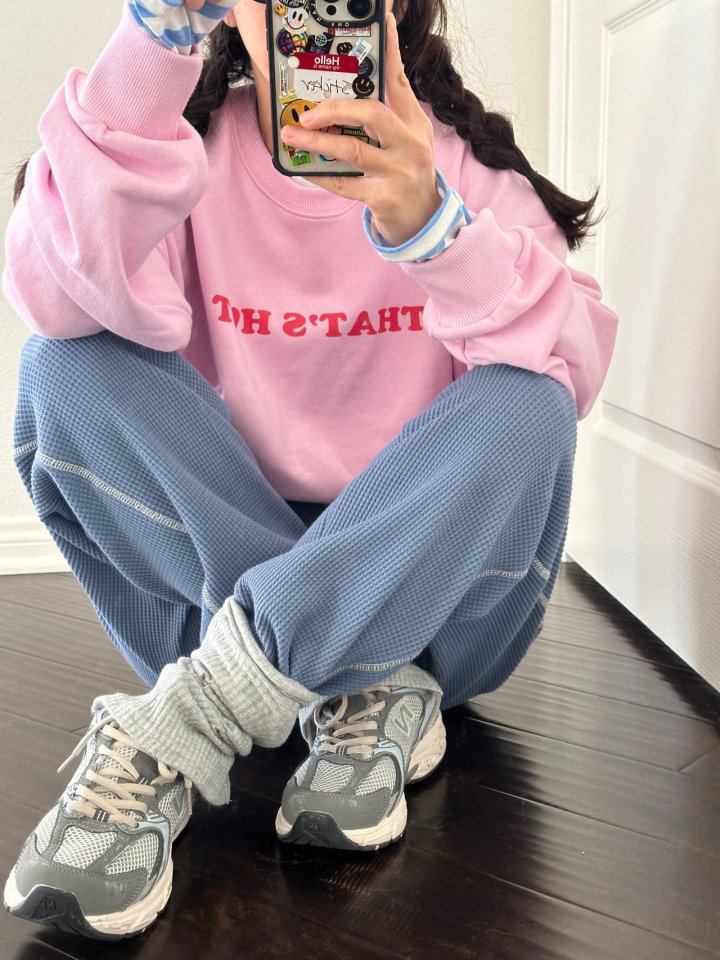 Via - Korean Women Fashion - #womensfashion - Waffle Jogger Pants - 6