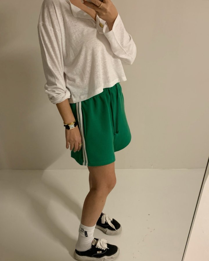 Via - Korean Women Fashion - #womensfashion - Color Line Short Pants - 3