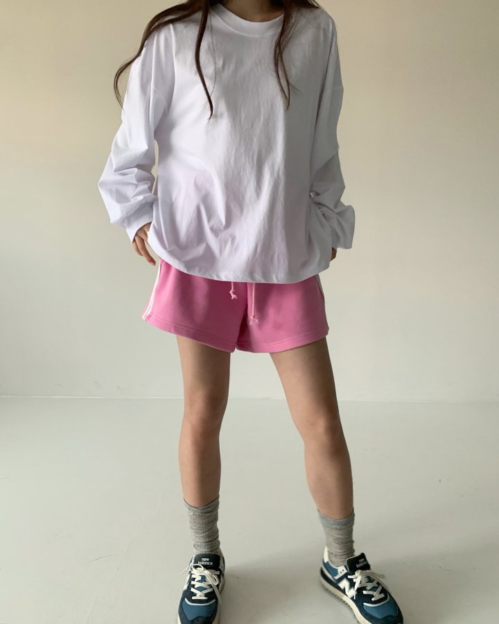 Via - Korean Women Fashion - #womensfashion - Color Line Short Pants - 2