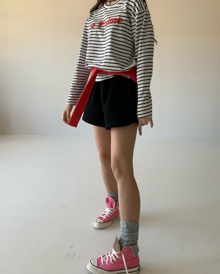 Via - Korean Women Fashion - #womensfashion - Je Taime Stripe Tee