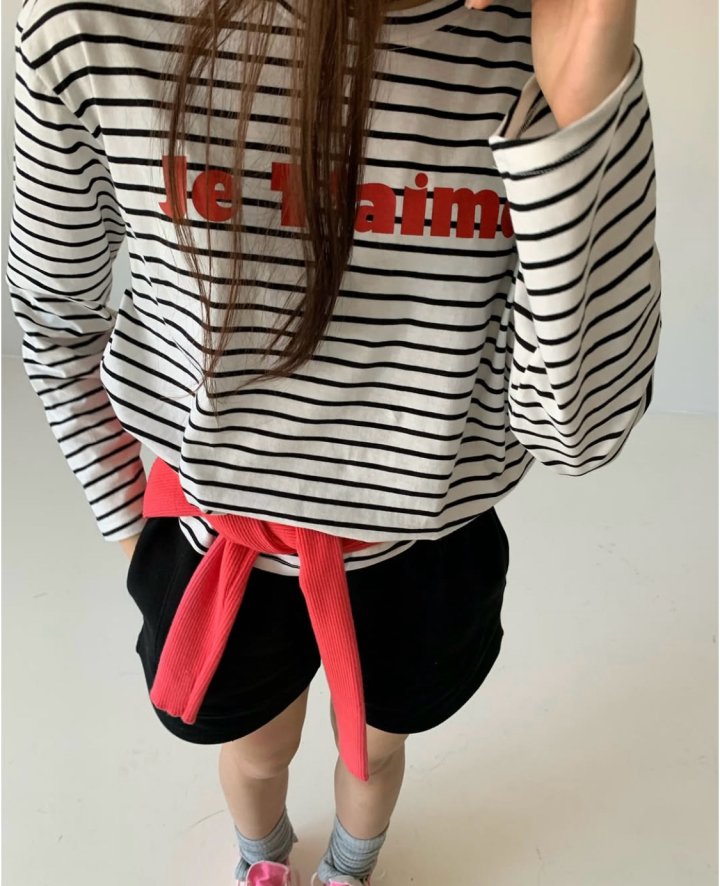 Via - Korean Women Fashion - #womensfashion - Je Taime Stripe Tee - 7