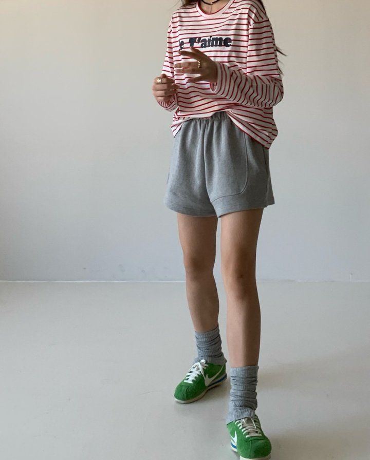 Via - Korean Women Fashion - #momslook - Je Taime Stripe Tee - 4