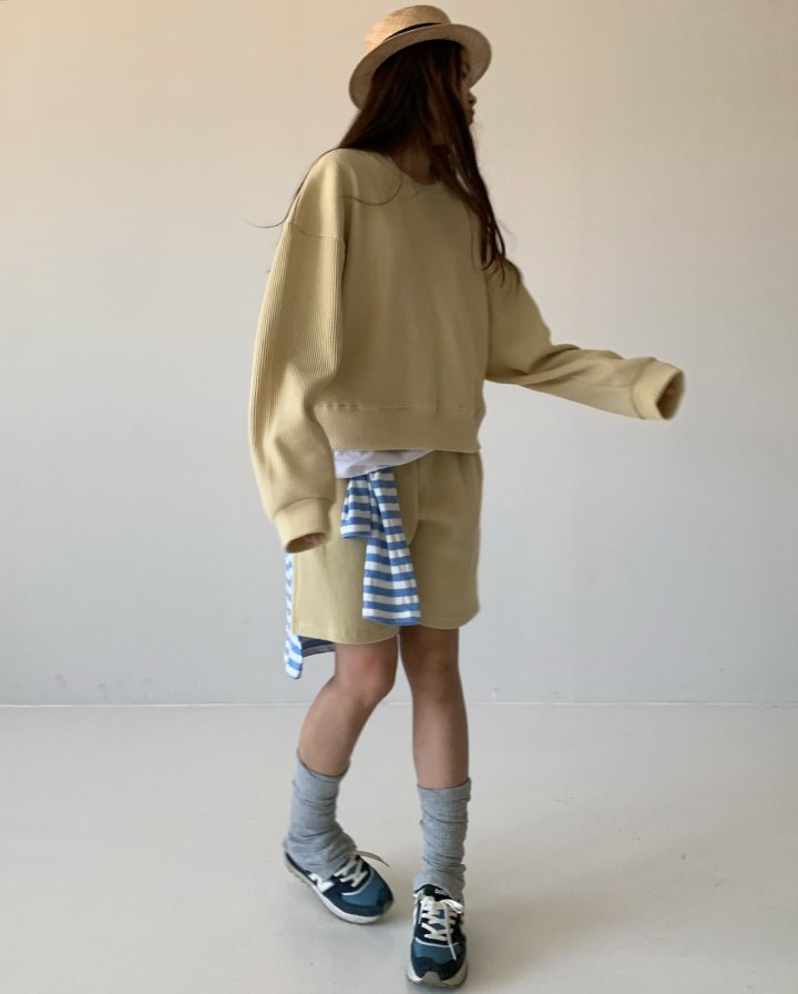 Via - Korean Women Fashion - #womensfashion - Waffe Short Set