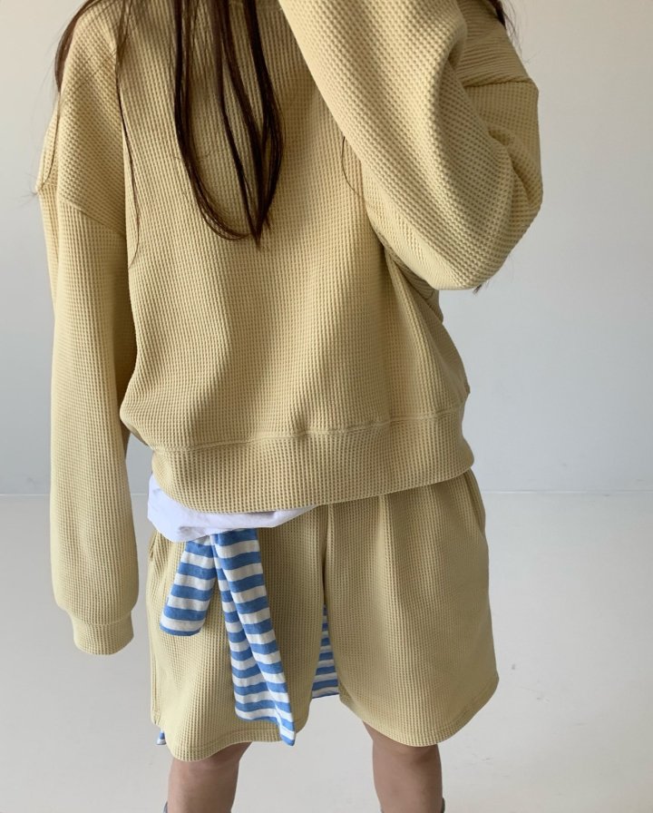 Via - Korean Women Fashion - #womensfashion - Waffe Short Set - 3