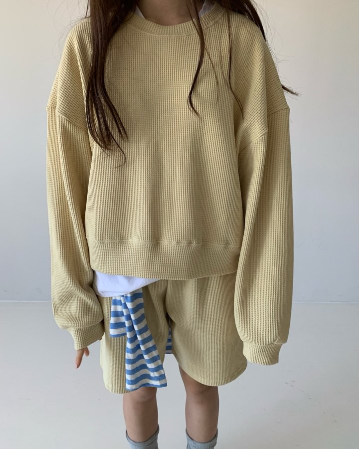 Via - Korean Women Fashion - #womensfashion - Waffe Short Set - 5