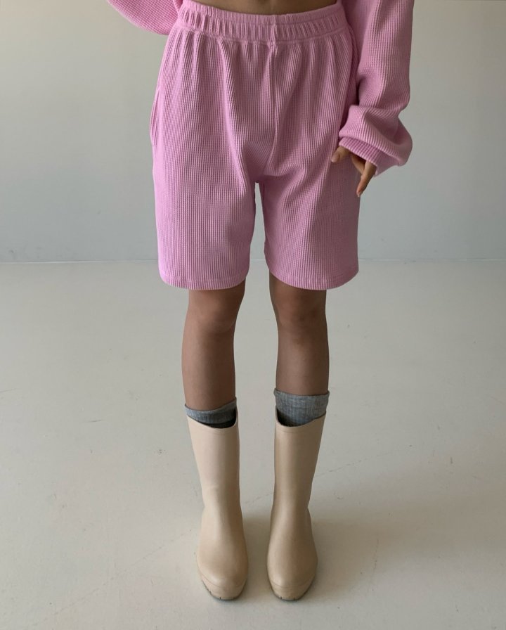 Via - Korean Women Fashion - #womensfashion - Waffe Short Set - 2