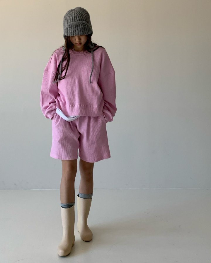 Via - Korean Women Fashion - #momslook - Waffe Short Set - 4