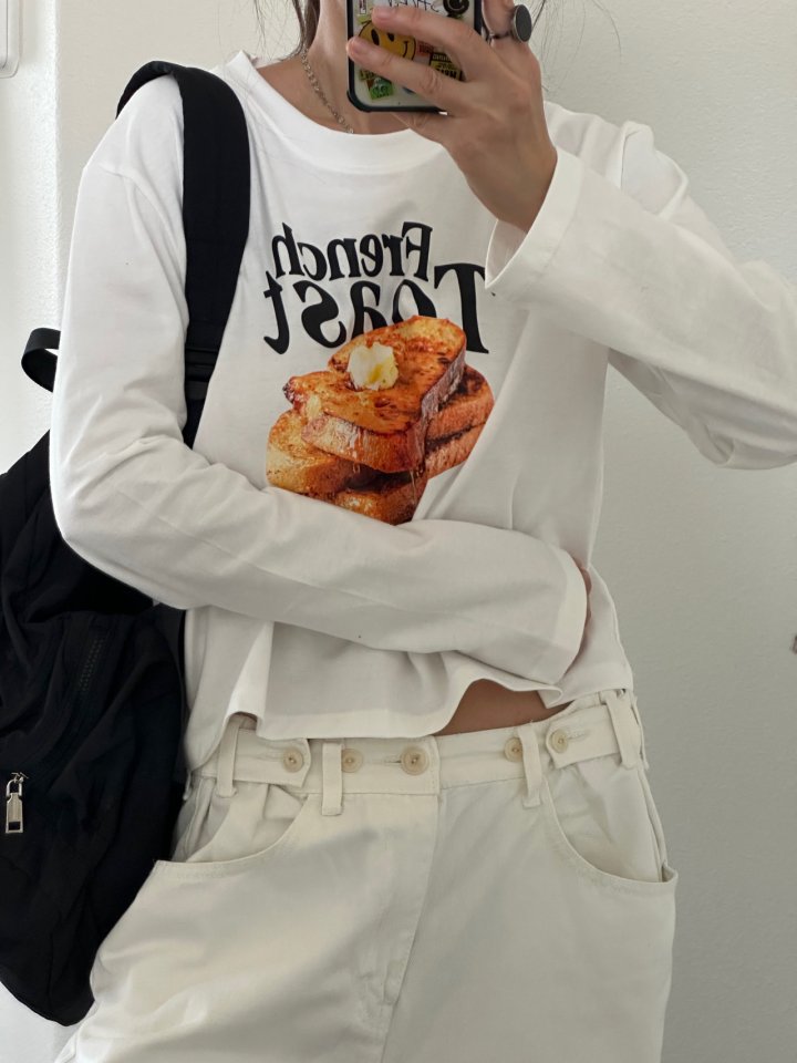Via - Korean Women Fashion - #momslook - Toast Tee - 4
