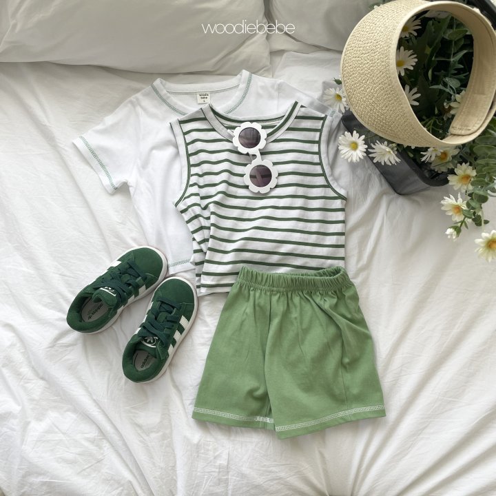 Woodie - Korean Baby Fashion - #babyboutique - Stripe Three Set - 6