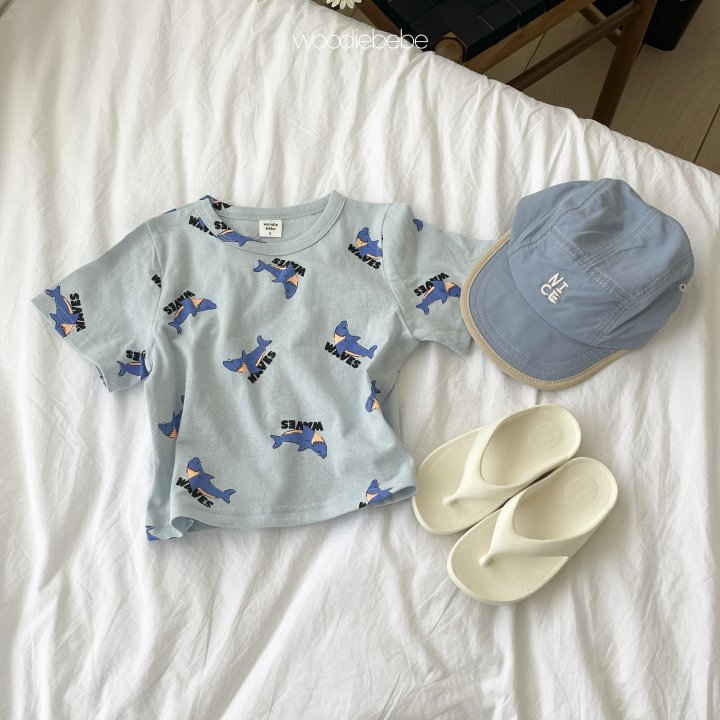 Woodie - Korean Baby Fashion - #babyboutiqueclothing - Shark Tee - 7