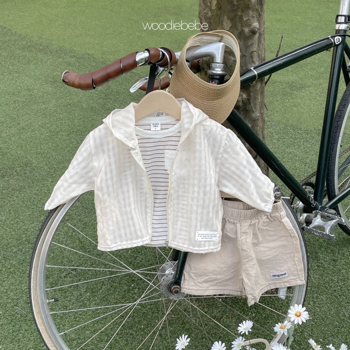 Woodie - Korean Baby Fashion - #babyboutiqueclothing - Stripe Pocket Tee - 5