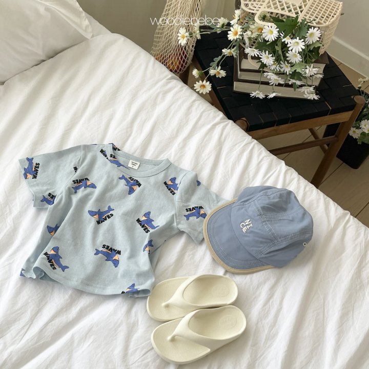 Woodie - Korean Baby Fashion - #babyclothing - Shark Tee - 8