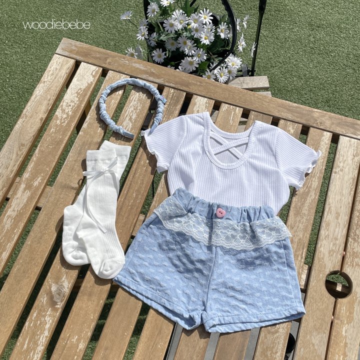 Woodie - Korean Baby Fashion - #babyfashion - Heart Denim Pants - 5