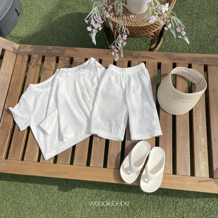 Woodie - Korean Baby Fashion - #babyfashion - Soft Cardigan Set - 9