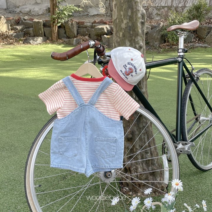 Woodie - Korean Baby Fashion - #babyfever - Denim Overall Pants - 3
