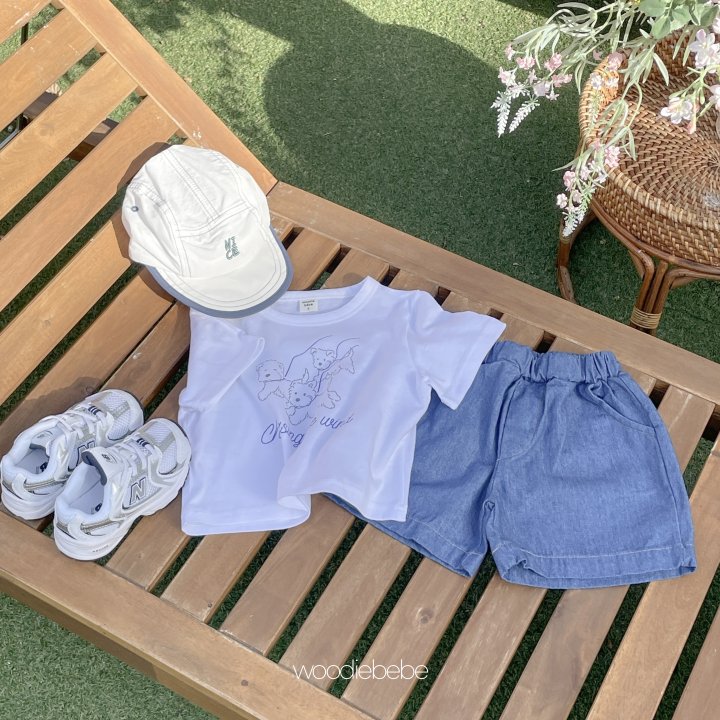 Woodie - Korean Baby Fashion - #babygirlfashion - Border Denim Pants - 6