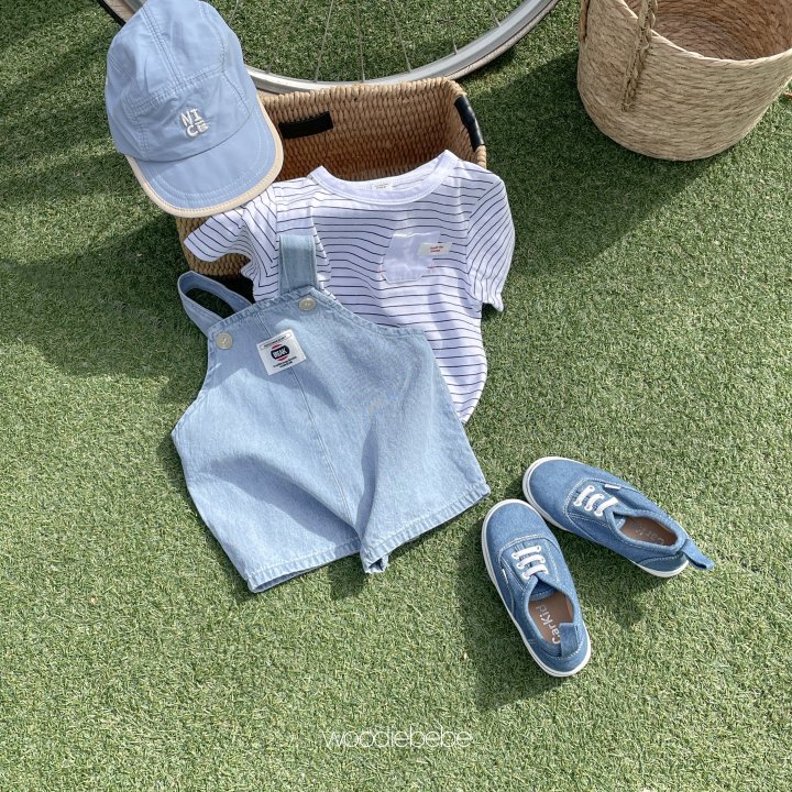 Woodie - Korean Baby Fashion - #babyfever - Denim Overall Pants - 4