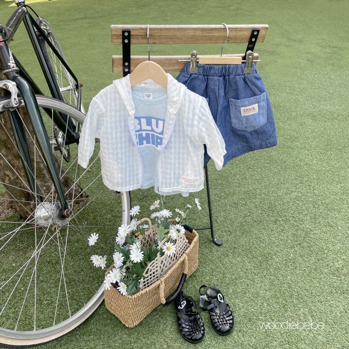Woodie - Korean Baby Fashion - #babylifestyle - Border Denim Pants - 7