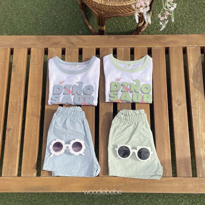 Woodie - Korean Baby Fashion - #babylifestyle - Dino Set - 5