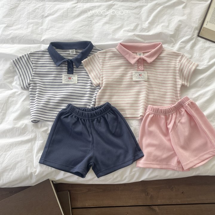 Woodie - Korean Baby Fashion - #babylifestyle - Oxford Set - 2