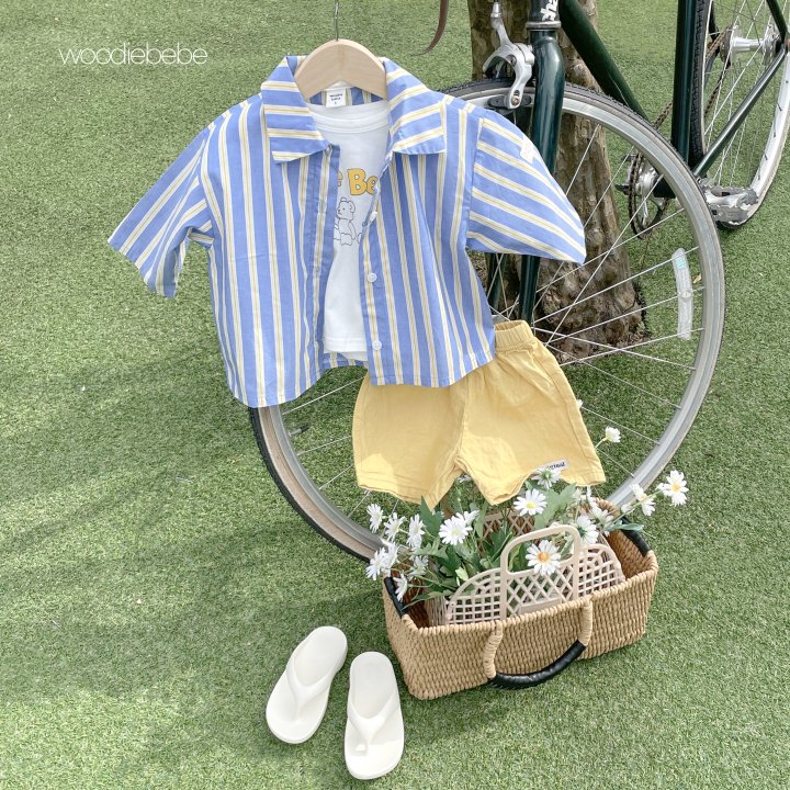 Woodie - Korean Baby Fashion - #babyoninstagram - Linne Half Pants - 10