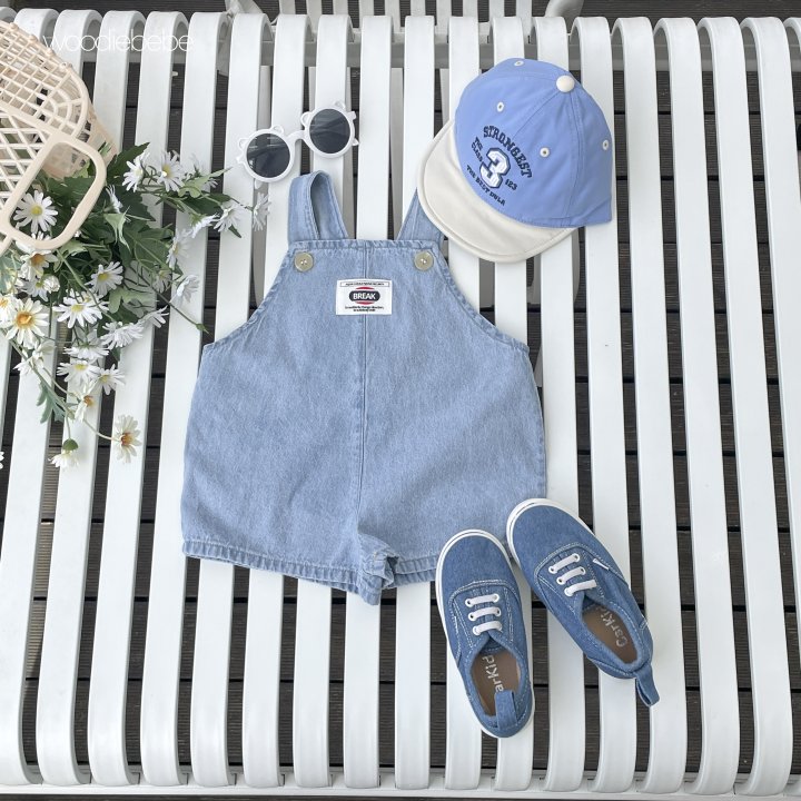 Woodie - Korean Baby Fashion - #babyoninstagram - Denim Overall Pants - 6