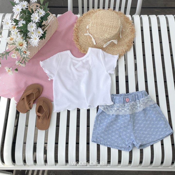 Woodie - Korean Baby Fashion - #babyoutfit - Heart Denim Pants - 12