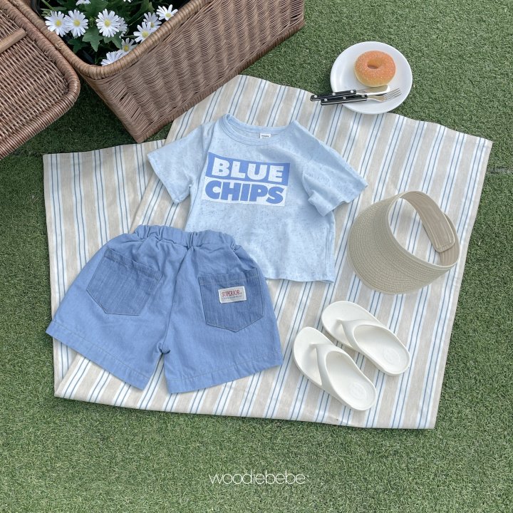 Woodie - Korean Baby Fashion - #babyoutfit - Border Denim Pants - 11