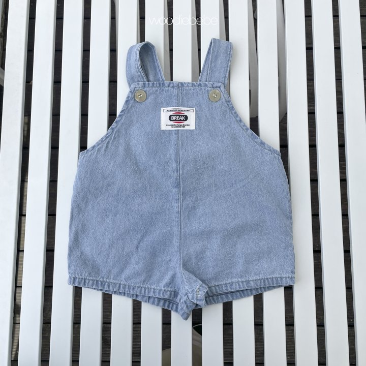 Woodie - Korean Baby Fashion - #babyoutfit - Denim Overall Pants - 8