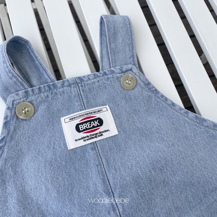 Woodie - Korean Baby Fashion - #babyoutfit - Denim Overall Pants - 9