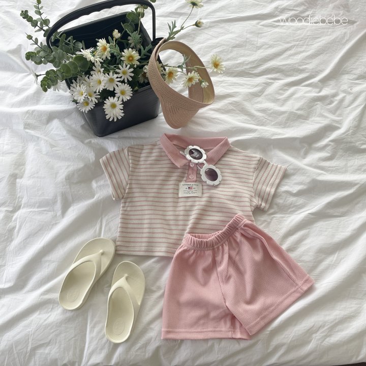 Woodie - Korean Baby Fashion - #onlinebabyboutique - Oxford Set - 8
