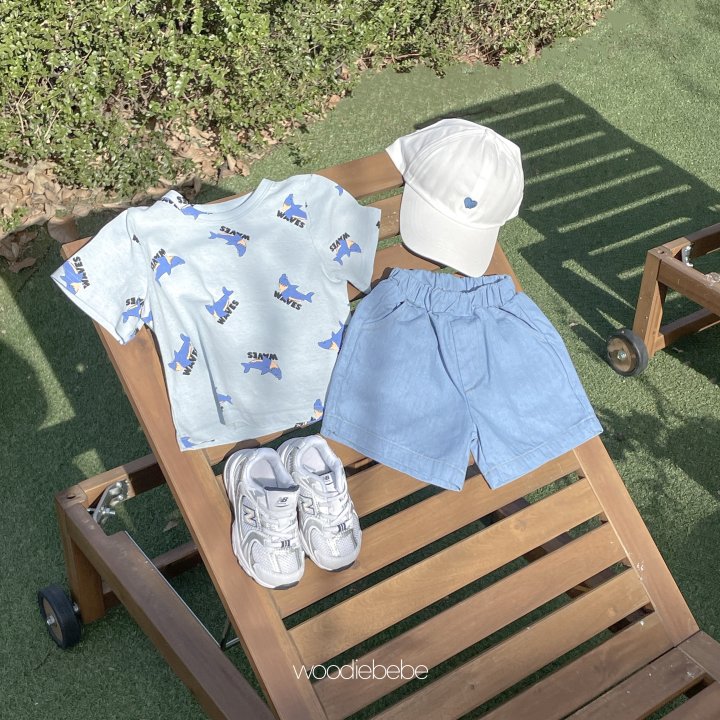 Woodie - Korean Baby Fashion - #onlinebabyboutique - Shark Tee - 4