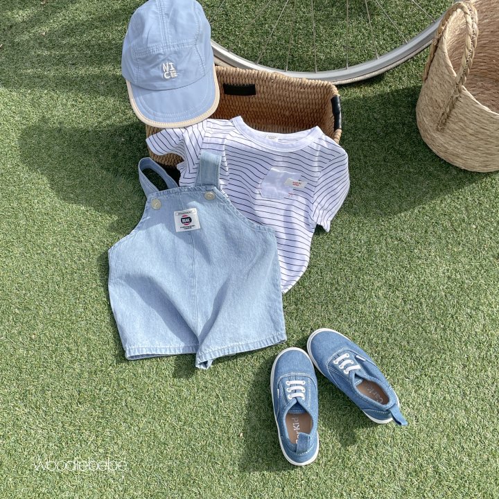 Woodie - Korean Baby Fashion - #onlinebabyshop - Stripe Pocket Tee - 2