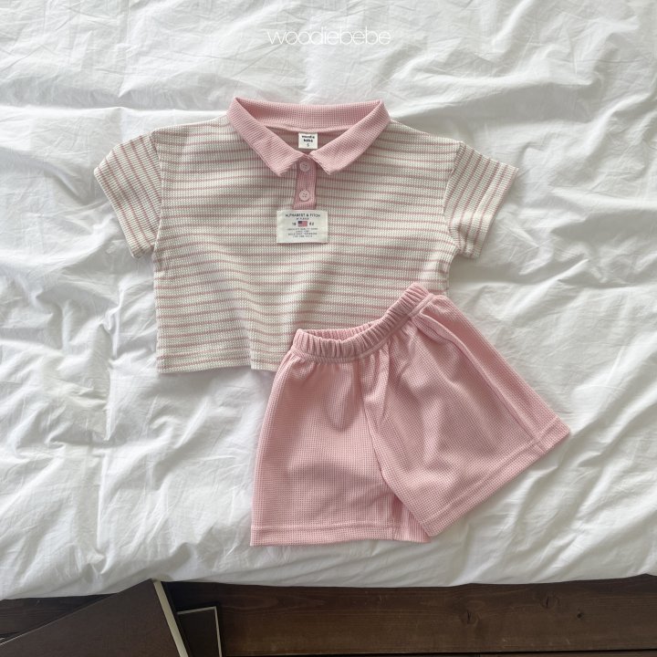 Woodie - Korean Baby Fashion - #onlinebabyshop - Oxford Set - 9