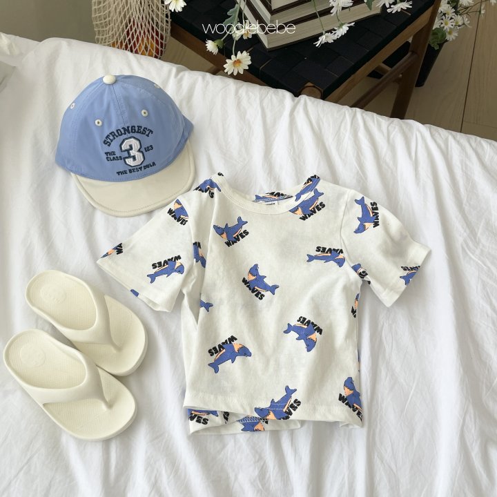 Woodie - Korean Baby Fashion - #smilingbaby - Shark Tee - 5