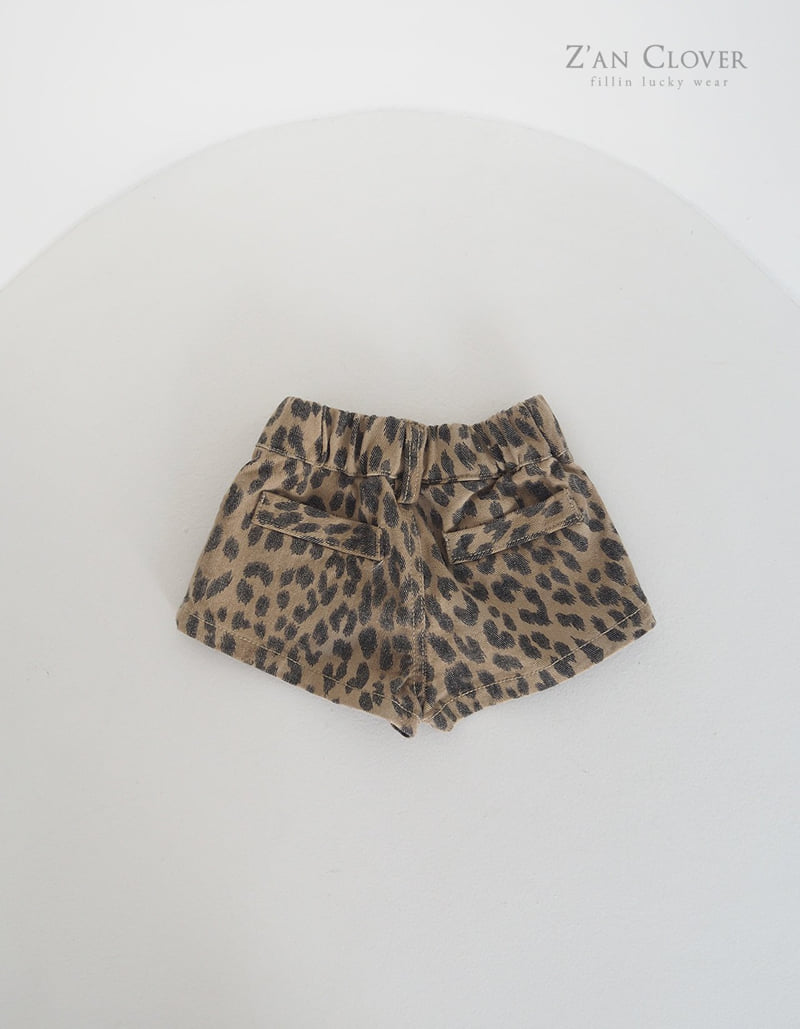 Zan Clover - Korean Children Fashion - #Kfashion4kids - Leopard Short Pants - 6