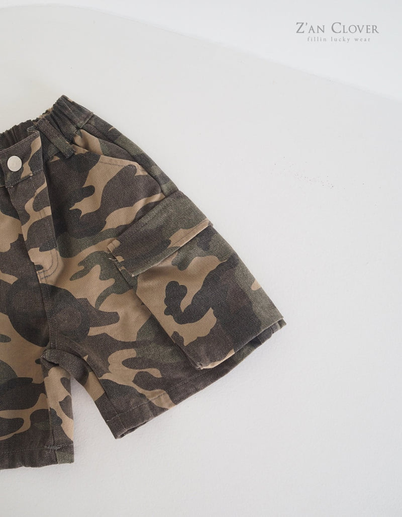 Zan Clover - Korean Children Fashion - #Kfashion4kids - Unbal Cargo Bermuda Pants - 5