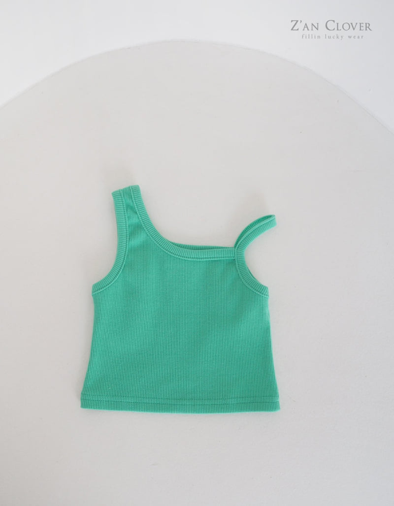 Zan Clover - Korean Children Fashion - #childofig - Unbal Rib Sleeveless - 8
