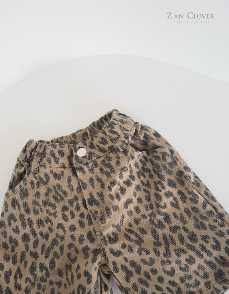 Zan Clover - Korean Children Fashion - #childofig - Dark Leopard Bermuda Pants - 5