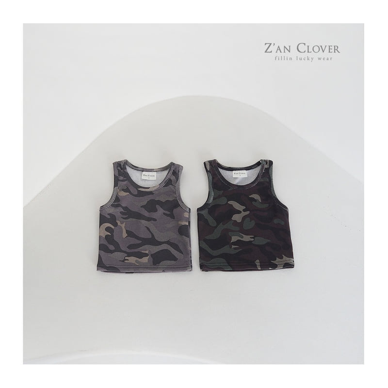 Zan Clover - Korean Children Fashion - #childofig - Camo Sleeveless
