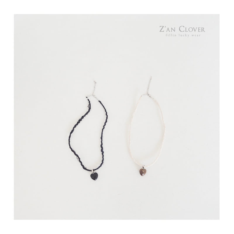 Zan Clover - Korean Children Fashion - #childofig - Heart Necklace