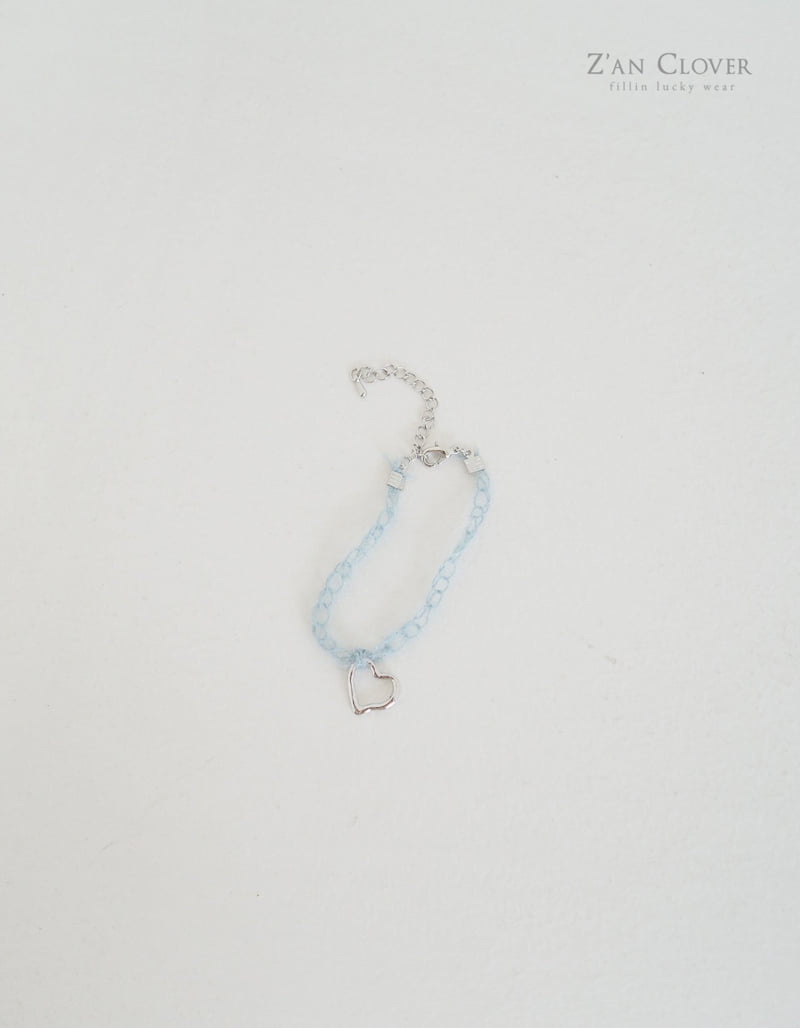 Zan Clover - Korean Children Fashion - #childofig - Knit Heart Bracelet - 6